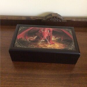 Anne Stokes Red Dragon Decorative Box